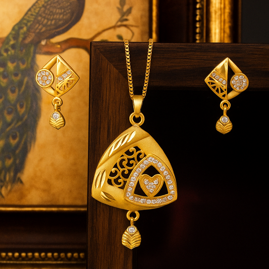 Triangle Pendant Set