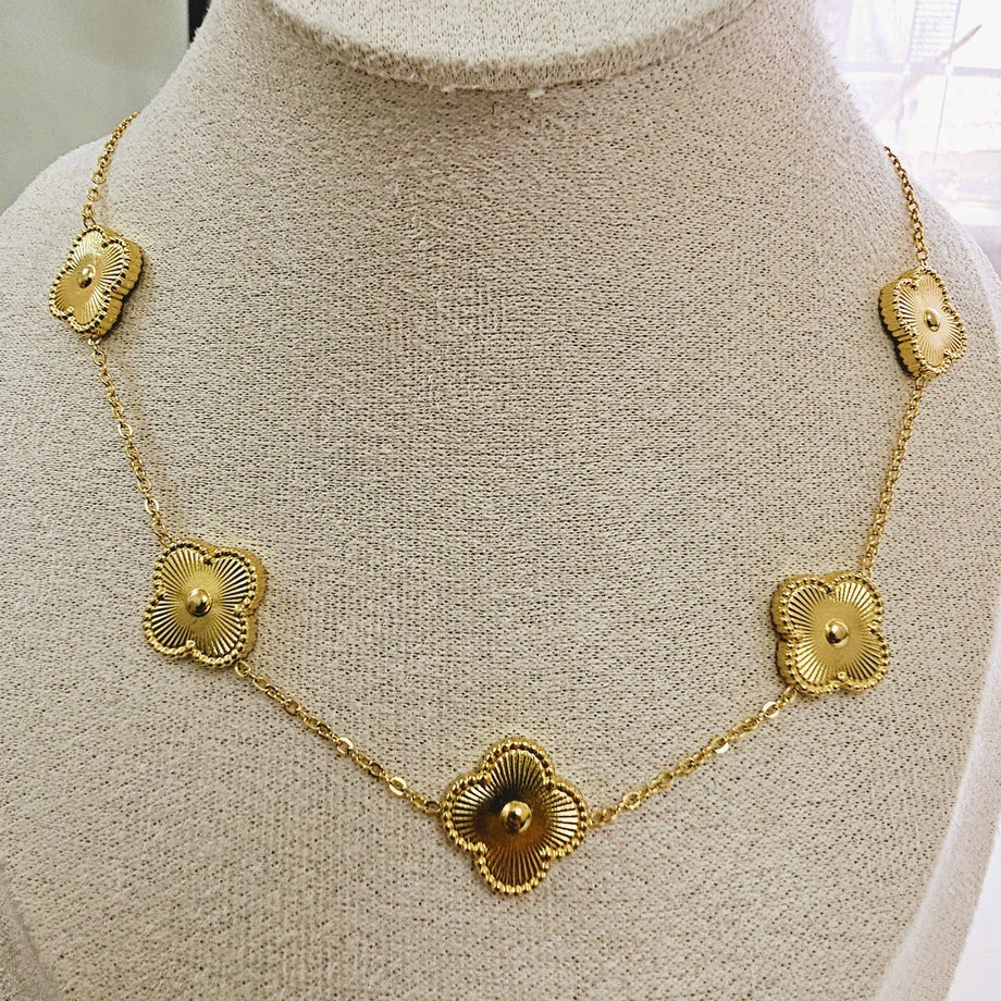 Golden Clover Necklace