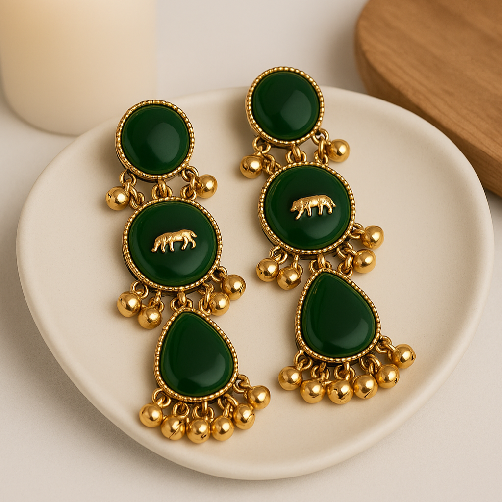 Elegant Kashmiri Earrings